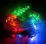Гірлянда штора сетка LED 192 мультиколор 220В, фото 4