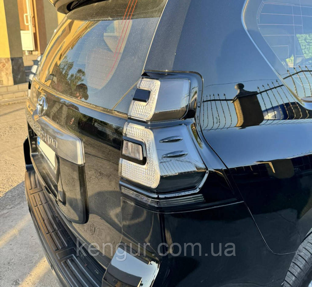 Задні ліхтарі BlackEdition V1 (2017-2023, 2 шт) для Toyota Land Cruiser Prado 150 рр, фото 1