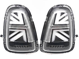 Задні LED ліхтарі в стилі Union Jack Black V-2 (2 шт) для Mini Cooper R56/57 2006-2014 рр
