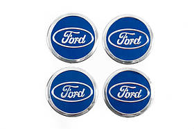 Наклейки на ковпачки 60мм 8946A (4шт) для Ford