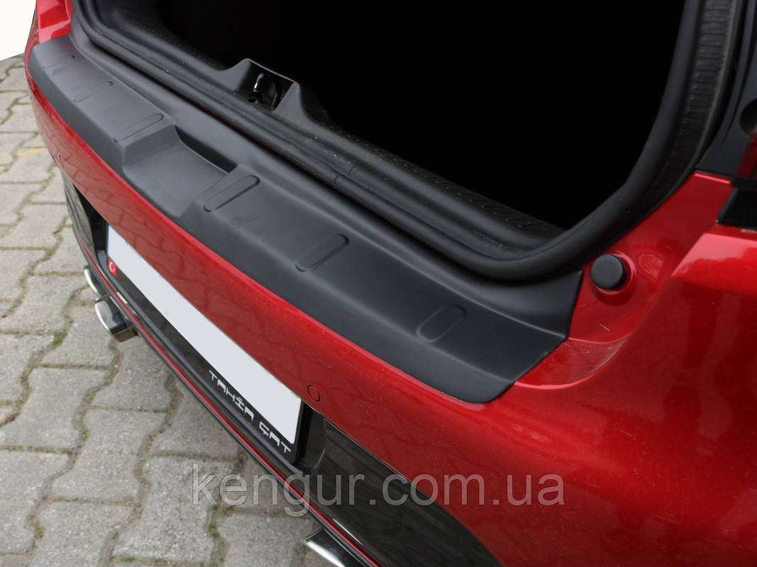 Накладка на задній бампер EuroCap (ABS) для Renault Clio IV 2012-2019 рр, фото 1