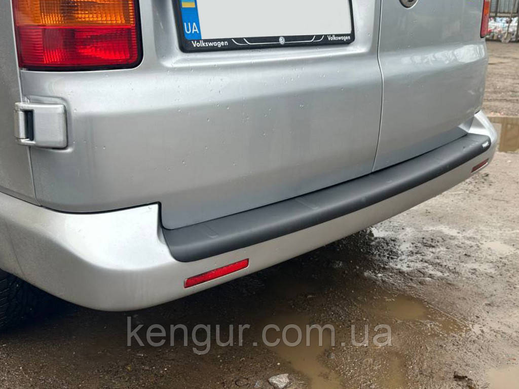 Накладка на задній бампер EuroCap (ABS) для Volkswagen T5 Transporter 2003-2010 рр, фото 1