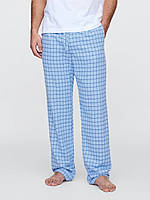 Піжамні фланелеві чоловічі штани GAP 1159845968 (Синій L)