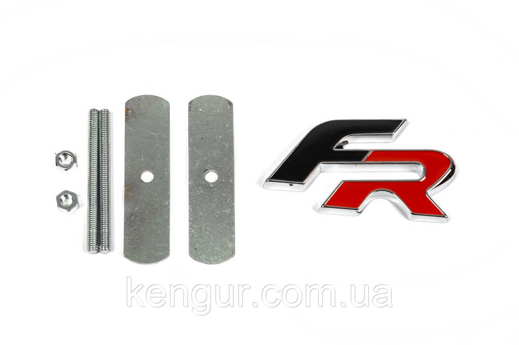 Металевий шильдик на решітку FR для Seat, фото 1