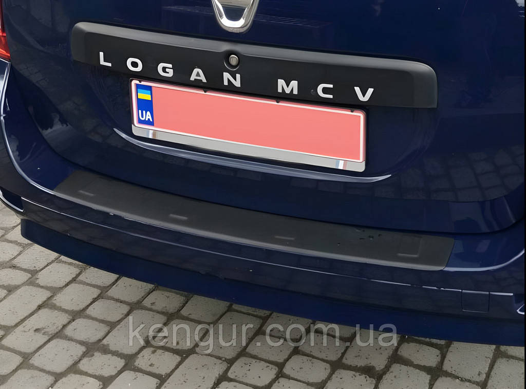 Накладка на задній бампер (ABS, Esa) для Renault Logan MCV 2013-2022 рр, фото 1