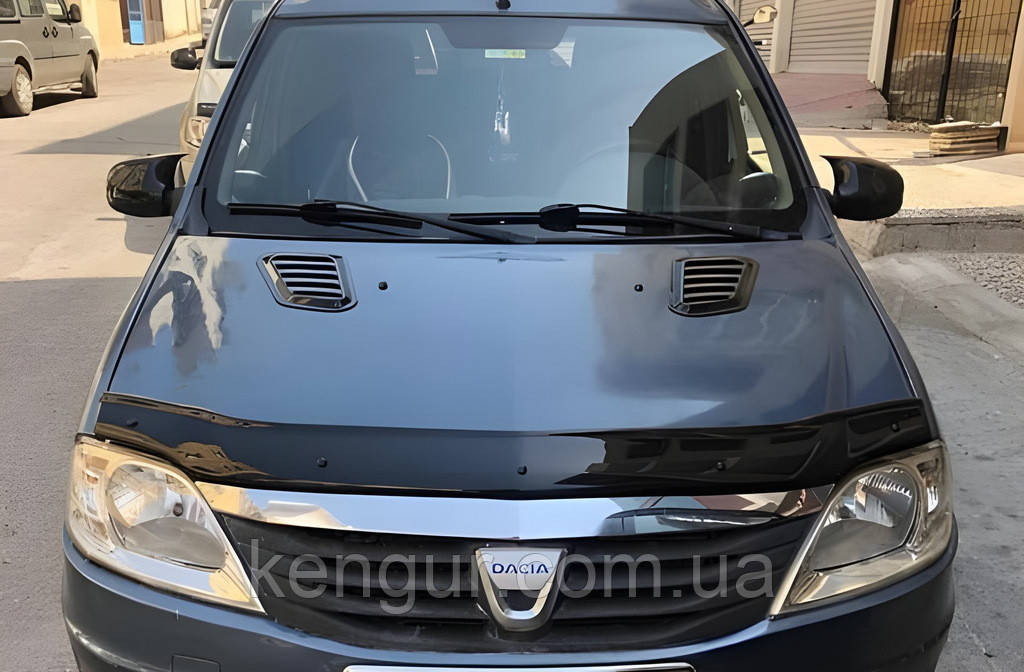 Накладки на дзеркала BMW-Style (2 шт) для Renault Logan I 2008-2013 рр, фото 1