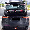 Дифузор заднього бампера (для Plaid 2021-2025, Карбон) для Tesla Model X 2015- рр, фото 2