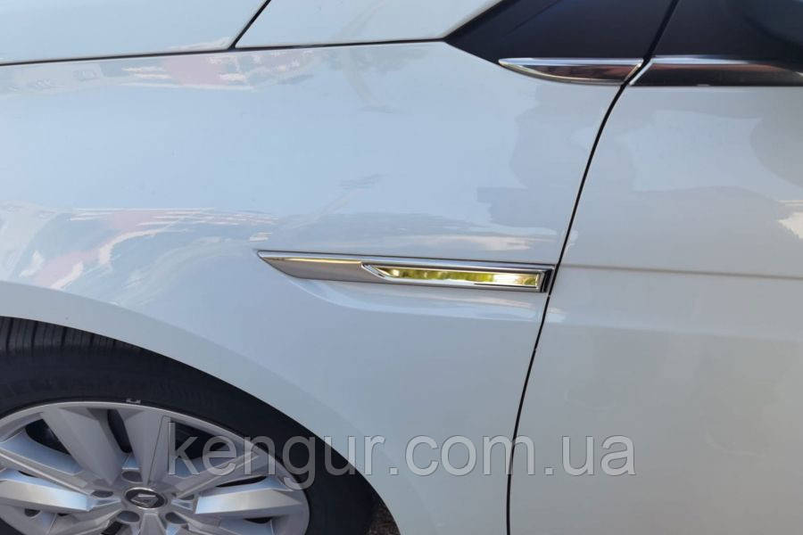 Накладки покажчика повороту 2021-2025 (2 шт, нерж) для Renault Megane IV рр, фото 1