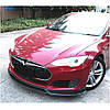 Накладка на передній бампер Lip V2 (2012-2016, Карбон) для Tesla Model S 2012- рр, фото 2