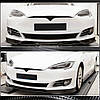 Накладка на передній бампер Lip (2016-2021, Карбон) для Tesla Model S 2012- рр, фото 3