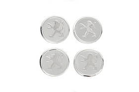 Наклейки на ковпачки 60мм pgt-60-n-sr (4шт) для Peugeot