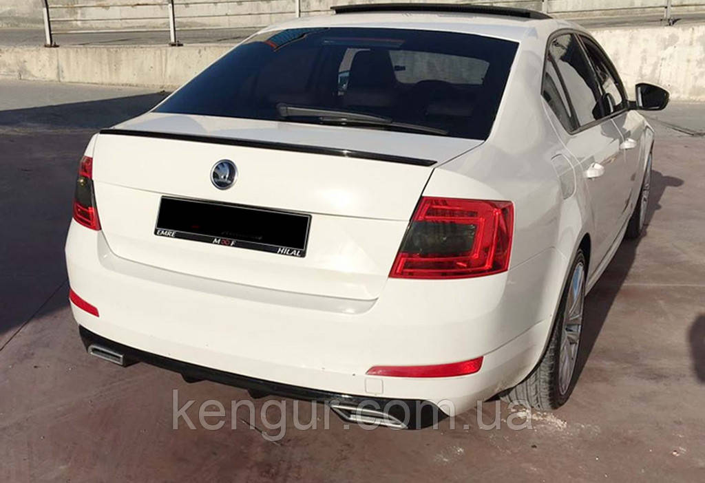 Спойлер DPT V-7 (Під фарбування) для Skoda Octavia III A7 2013-2019 рр, фото 1