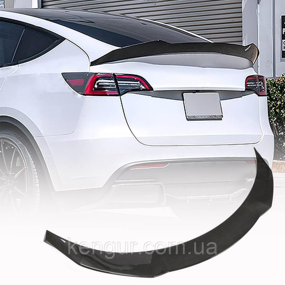 Спойлер V4 (2020-2025, Карбон) для Tesla Model Y 2020- рр, фото 1