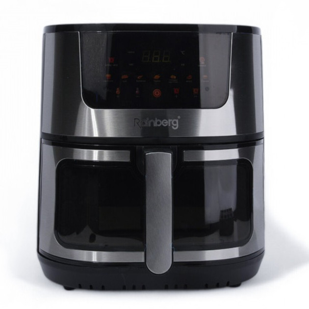 Аерофритниця Rainberg RB-2287 Потужна фритюрниця 4200 Вт Аерогриль для приготування без олії 12,5 л DR-84