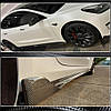 Накладки на пороги V2 (2017-2023, Карбон) для Tesla Model 3 2017- рр, фото 5