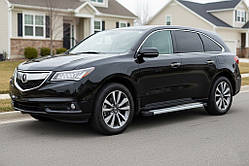 Бокові пороги Maya V2 (2 шт., Алюміній) для Acura MDX 2013-2020 рр