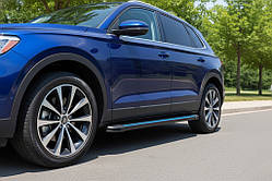 Бокові пороги Maya Blue (2 шт., Алюміній) для Acura MDX 2013-2020 рр