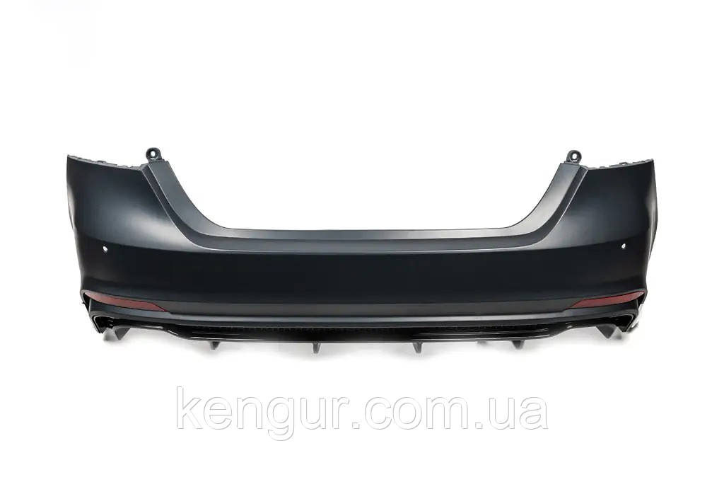 Задній бампер Lexus LS style в зібраному вигляді для Toyota Camry 2018-2023 рр, фото 1