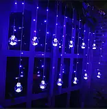 Гірлянда штора світлодіодні кульки 3* 0,9м 12 предметів мультиколор 220В, фото 6