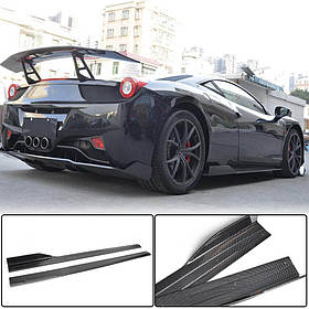 Бокові пороги (2011-2013, Карбон) для Ferrari 458 Italia рр