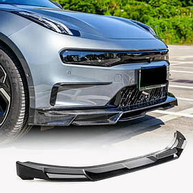 Накладка на передній бампер Lip (2021-2024, Карбон) для Zeekr 001 2021- рр