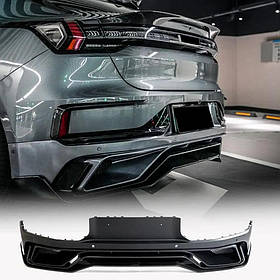 Дифузор заднього бампера (2021-2024, Карбон) для Zeekr 001 2021- рр