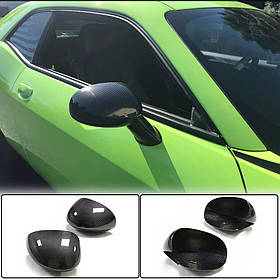 Накладки на дзеркала (Карбон) для Dodge Challenger 2008-2023 рр