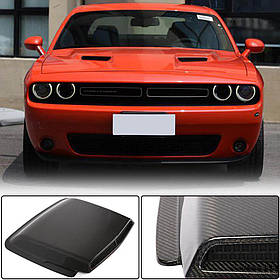 Накладка на капот (2015-2019, Карбон) для Dodge Challenger рр