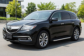 Бокові пороги BlackLine (2 шт., Алюміній) для Acura MDX 2013-2020 рр