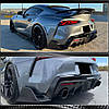 Накладки на задній бампер (Карбон) для Toyota Supra 2019- рр, фото 4