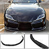 Накладка на передній бампер Lip V1 (Карбон) для Toyota Supra 2019- рр, фото 2