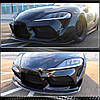 Накладка на передній бампер Lip V1 (Карбон) для Toyota Supra 2019- рр, фото 6