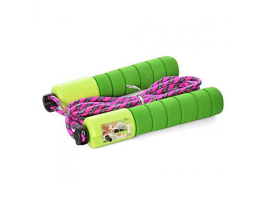 Скакалка 2,8м зелений нейлон MS 0345-1 ТМ METR