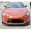 Накладка на передній бампер Lip V3 (Карбон) для Toyota GT86 2011- рр, фото 2