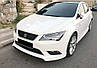 Передня Lip накладка DPT V-1 (2013-2016, під фарбування) для Seat Leon рр, фото 3