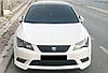 Передня Lip накладка DPT V-1 (2013-2016, під фарбування) для Seat Leon рр, фото 4