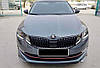 Передня Lip накладка DPT V-1 (2017-2019, Під фарбування) для Skoda Octavia III A7 рр, фото 2