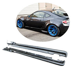 Бокові пороги V4 (Карбон) для Subaru BRZ 2012-2021 рр