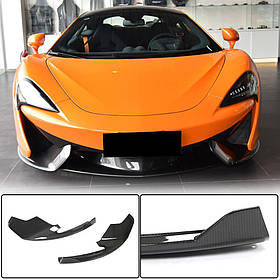 Накладки на передній бампер Flap (Карбон) для McLaren 540C/570S 2015-2020 рр