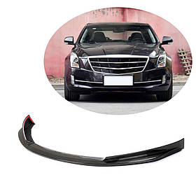 Накладка на передній бампер Lip (для Base 2015-2017, Карбон) для Cadillac ATS рр