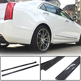 Бокові пороги (Карбон) для Cadillac ATS 2012-2019 рр