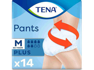 Підгузки-трусики для дорослих Plus р.M 14 шт Pants ТМ TENA