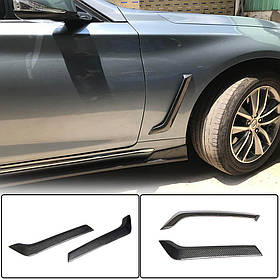 Накладки на передні крила (для Q50 Base/Sport 2014-2020, Карбон) для Infiniti Q50/Q60 рр