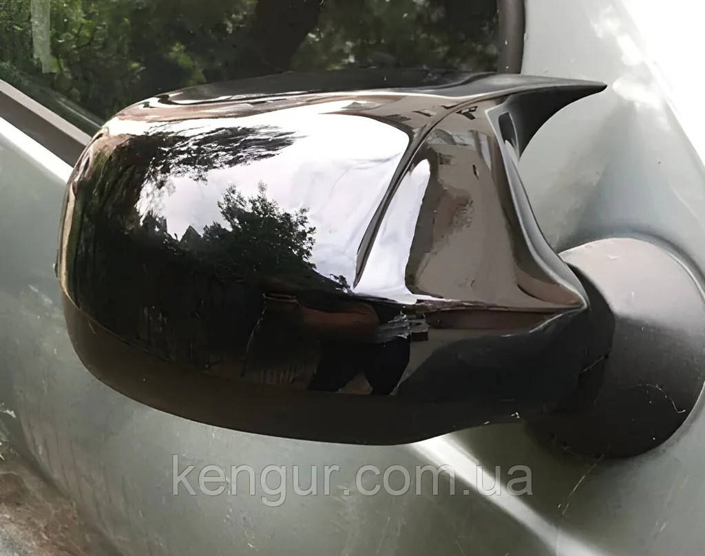 Накладки на дзеркала BMW-Style (2 шт) для Renault Sandero 2007-2013 рр, фото 1