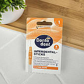 Міжзубні йоржики Dontodent (0,45 мм ISO1 оранжеві), 6 шт