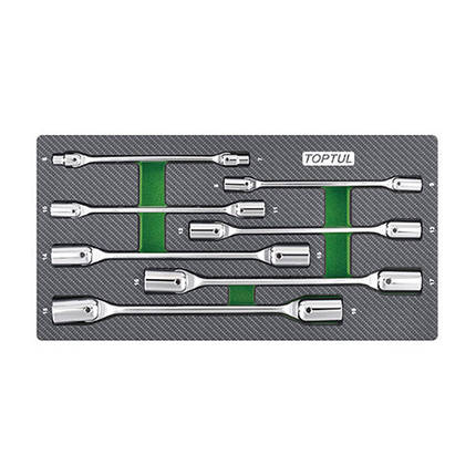 Набір шарнірних ключів 6-19мм 7ед. (в ложементі, тип А) GEA0703 TOPTUL, фото 1