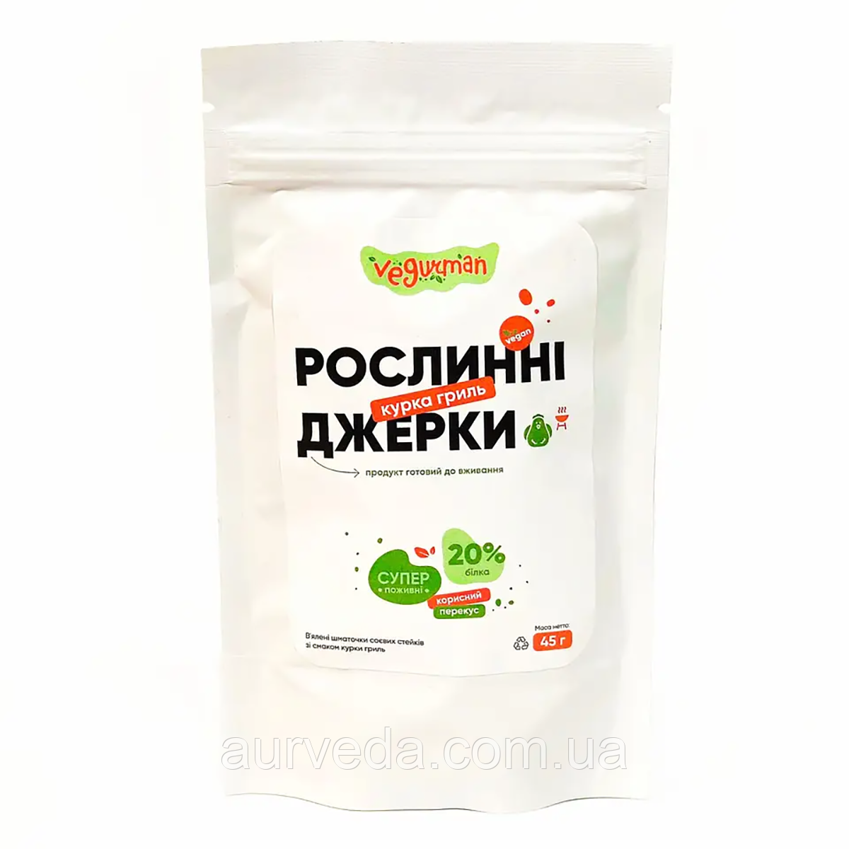 Джерки рослинні смак "Курка Гриль"