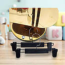 Дитячі плічки вішалки тремпеля 32 см чорні з прищіпками з хромованим гачком для дитячого одягу упаковка 5 шт, фото 3