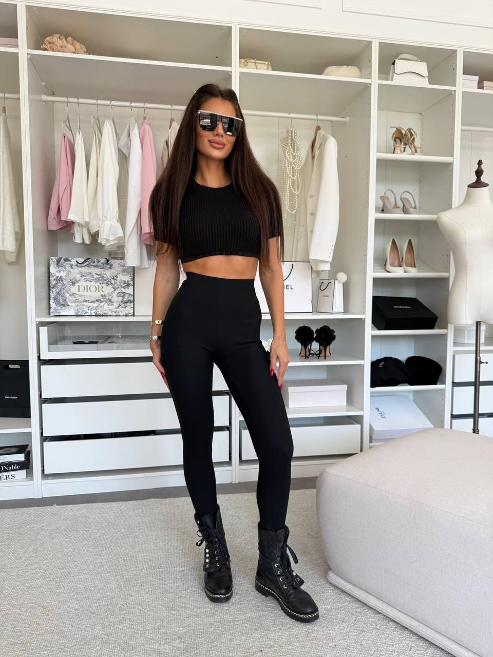 Лосини термо з утяжкою Модель: 1557-444 Колір: чорний, фото 1