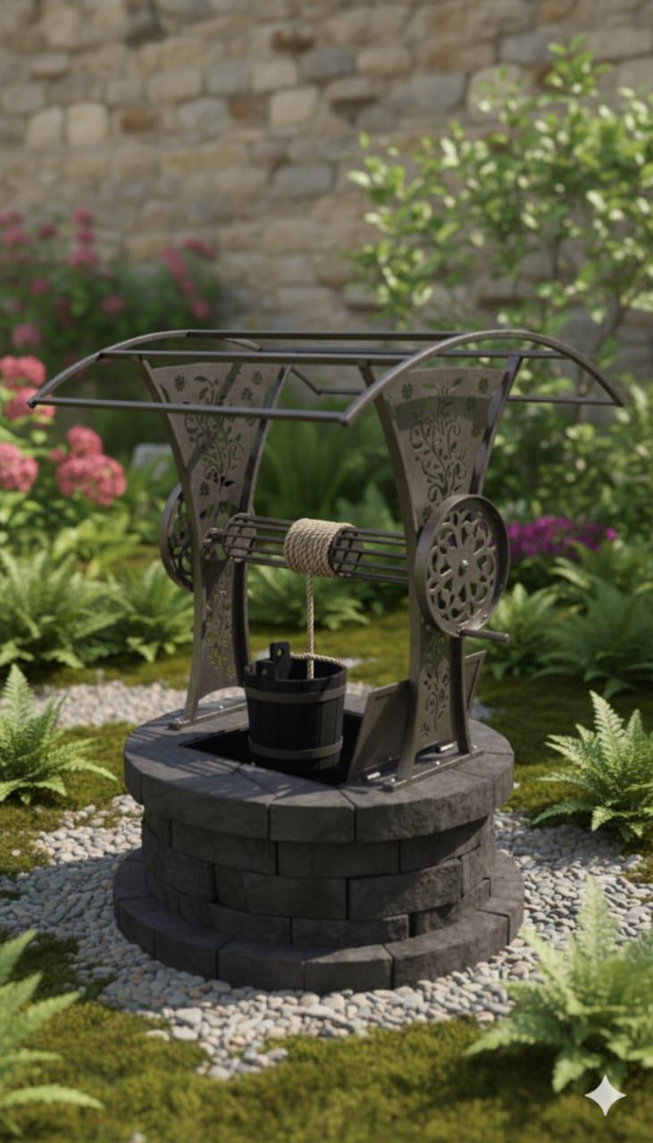 Колодязь декоративний, розбірний, фото 1